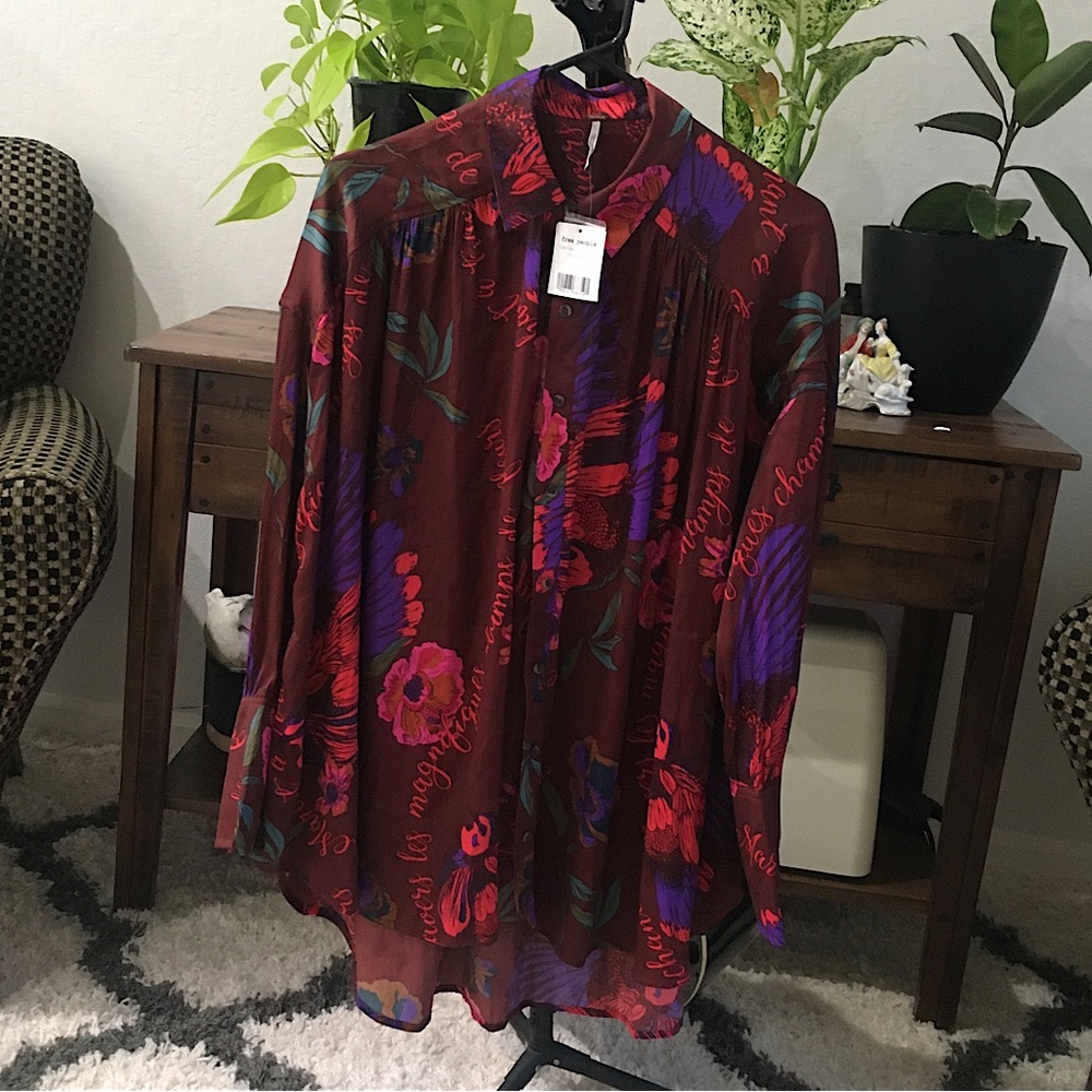Free People Silky Nights Buttondown